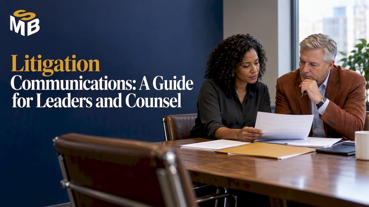 Litigation Communications: A Guide for Leaders and Counsel